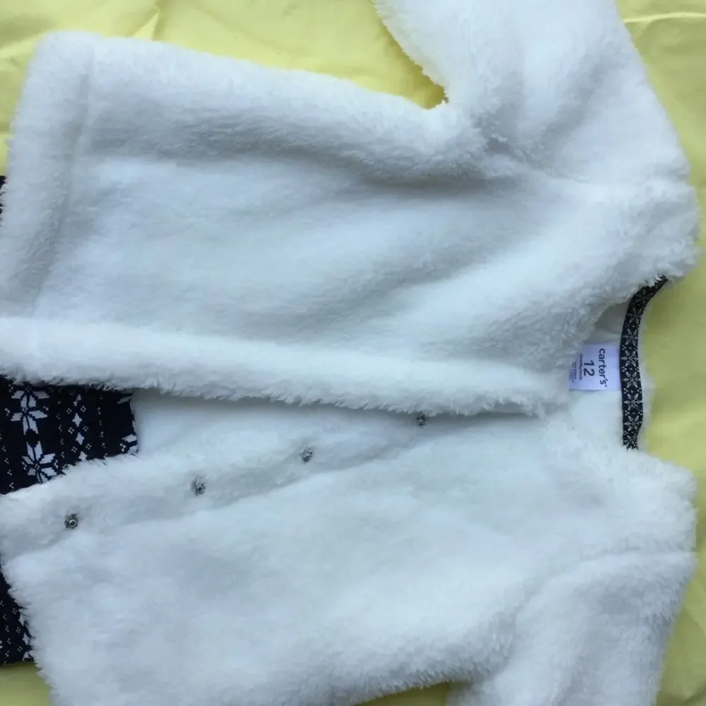CartersBaby girl pants jacket combo black white